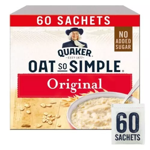 Quaker Oat So Simple Original 27g x 60 Sachets, Microwaveable