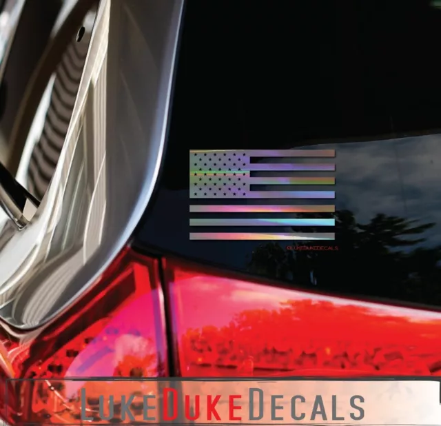 AMERICAN FLAG DECAL - Stars and Stripes Vinyl Sticker Decal - Car ...