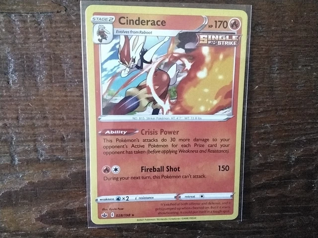 cinderace vmax pokemon card Cinderace VMAX - 036/192 - Ultra Rare Rebel Clash - Pokemon Card