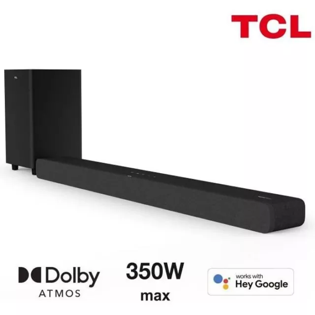 TCL TS8132 Barre de son avec caisson de basses sans fil 350W - Dolby Atmos 3.1.2