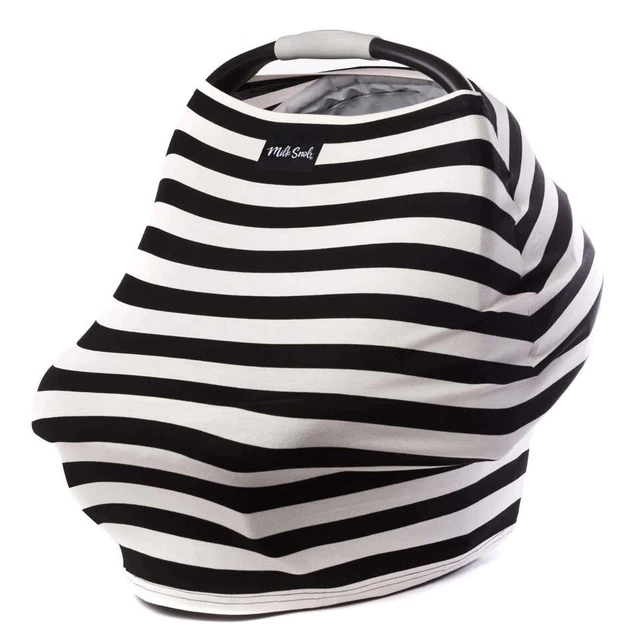 Milk Snob Black & White Signature Stripe Cover