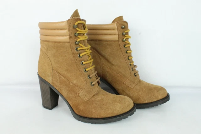 Bottines Promod daim marron talons hauts T 38 / UK 5 ETAT NEUF