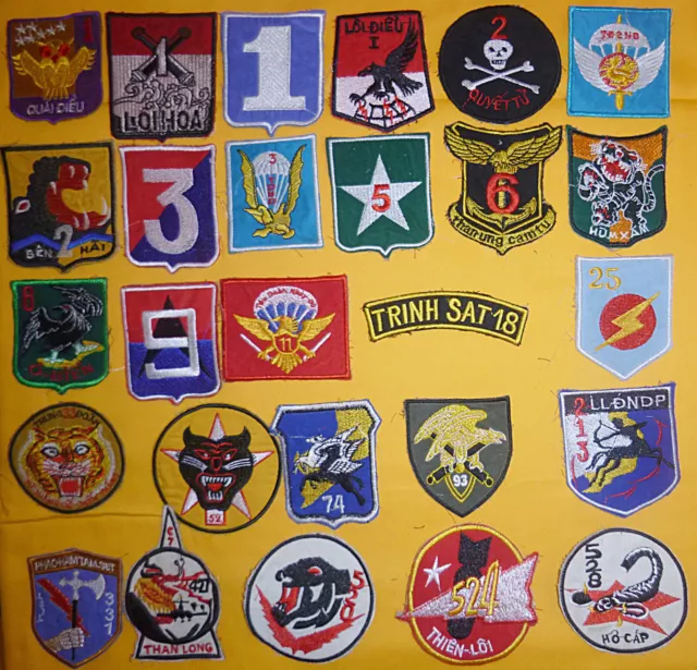 Saigon Army Lot X 27 Patch Vnaf Arvn Airborne Numbered Units