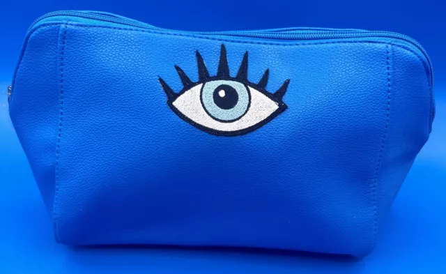 Cosmetic Bag, Personalized Sewed Embroidery EYE Patch, Brilliants Vibrant