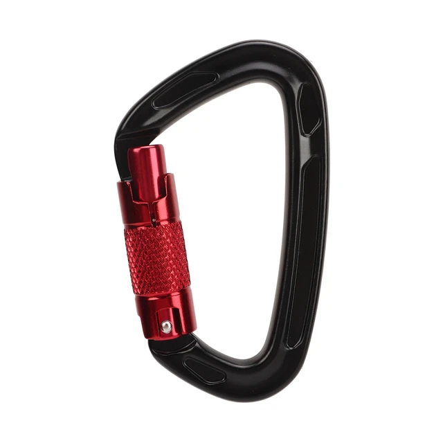 Climbing Carabiner 2400kg Loading Capacity Shape Carabiner For Rock Climbing