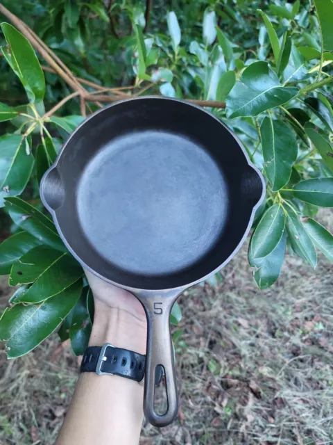 Top Shelf Griswold Skillet☆ Old Erie PA Kitchen Cast Iron Pan◇Antique USA Iron!