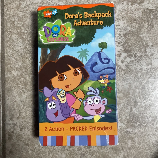 NICKELODEON DORA THE Explorer Backpack Adventure VHS Video Tape Nick Jr