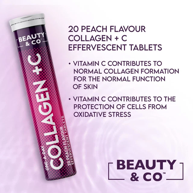 COLLAGEN EFFERVESCENT Marine Collagen & Vitamin C (2 Tubes) £12.17