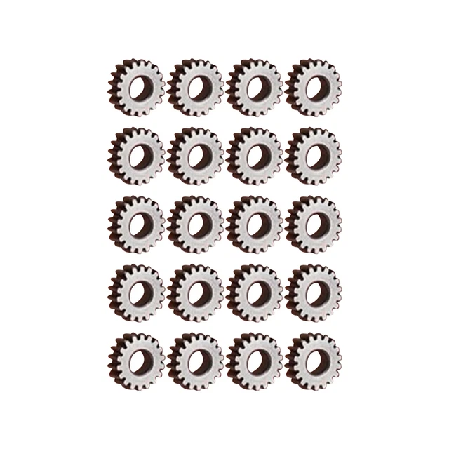 20pcs 18T 0.3 Modulus 2.55mm Hole Metal Gear Small Motor Gear Reduction Gear