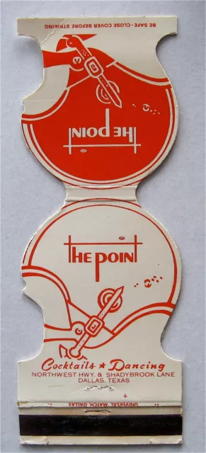 The Point Restaurant Honolulu, Hawaii, San Francisco, Ca Contour Matchbook Cover