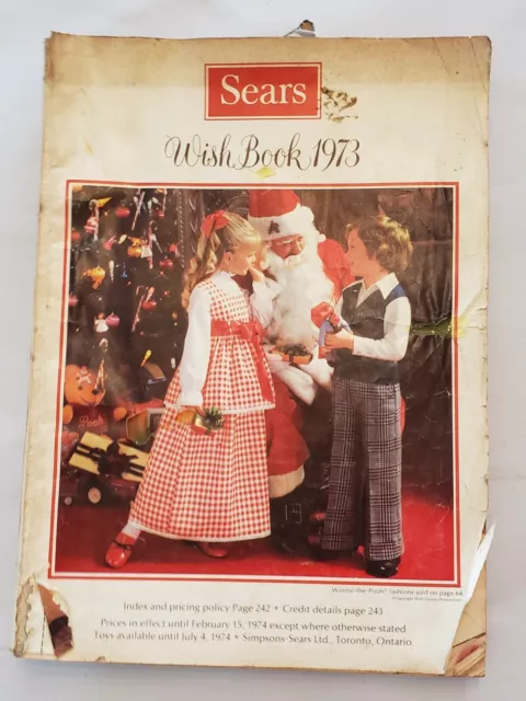 Sears 1973 Christmas Wish Book Catalogue Cuffed Bell Bottoms Caftans Girdle CAT1