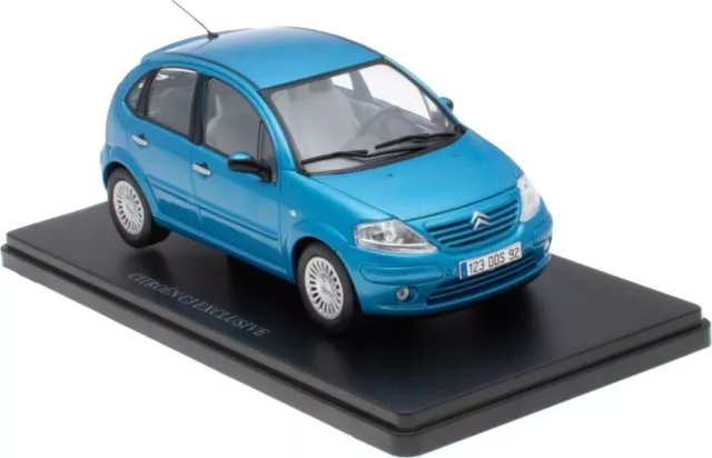 ex magazine 1:24 scale diecast model Citroen C3 Exclusive in Blue NB32