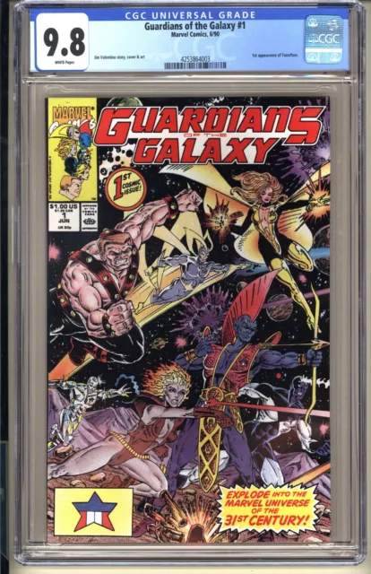 Guardians of the Galaxy #1 CGC 9.8 WP NM/MT Marvel Comics 1990 1st app Taserface