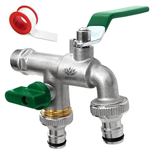 SHYNE 3/4'' Pouce 20/27 Robinet d'eau en Laiton Double de Qualité Supérieure ...