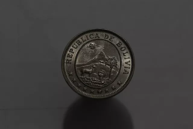 🧭 🇧🇴 Bolivia 50 Centavos 1939 High Grade B58 #Z8073