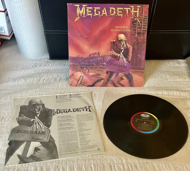 Megadeth - Peace Sells LP Vinyl - 1st US Club Press - VG