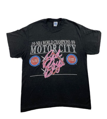 VINTAGE 1989 SALEM Detroit Pistons Bad Boys NBA Champions T-Shirt L 21x26 $59.99 - PicClick