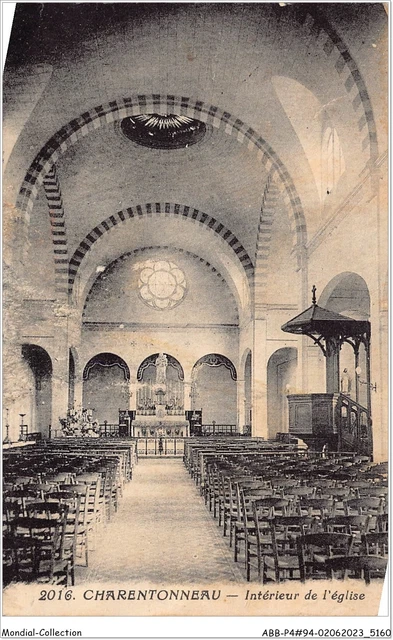 ABBP4-94-0348 - CHARENTONNEAU - interieur de l'eglise