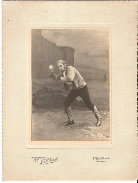 Großes CAB photo Feiner Herr / Schauspieler - St. Foy la Grande 1900er