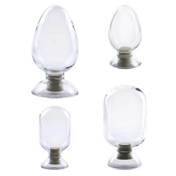 125ml 250ml 500ml Clear Specimen Bottles with Rubber Stopper Lab Supplies CA