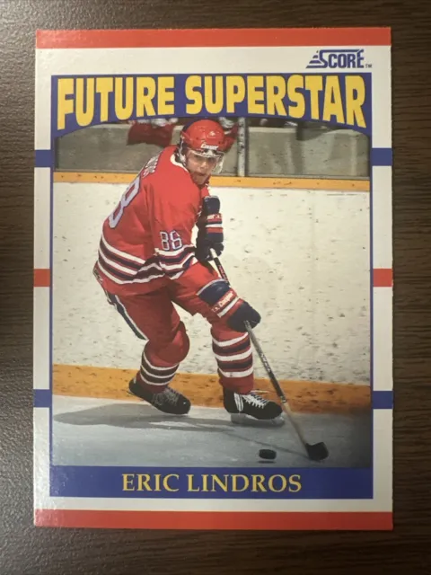 1990-91 Score " Future Superstar " ERIC LINDROS Hockey Rookie Card RC #440 NM+