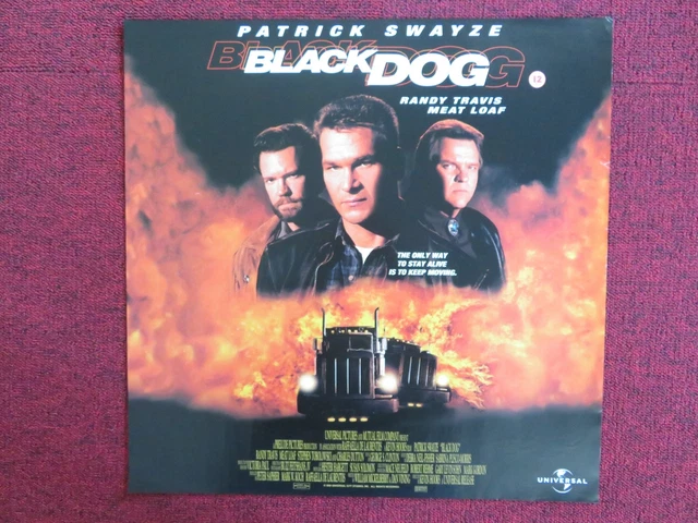 BLACK DOG VHS Video Poster Patrick Swayze Meatloaf 1998 £12.00