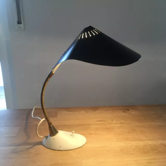 COBRA by COSACK Mid Century Schreibtischlampe 50er Design Metall Schwarz