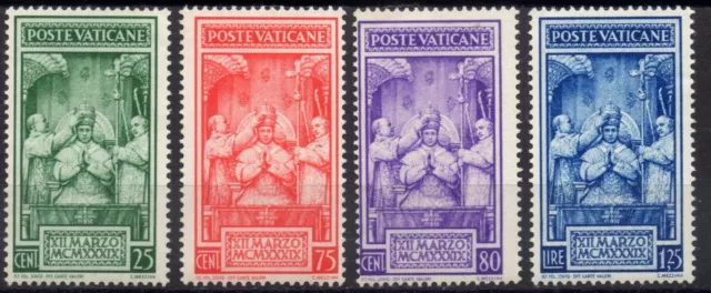 Città del VATICANO 1939 - Serie  MNH** Incoronazione Pio XII  #S#VAY