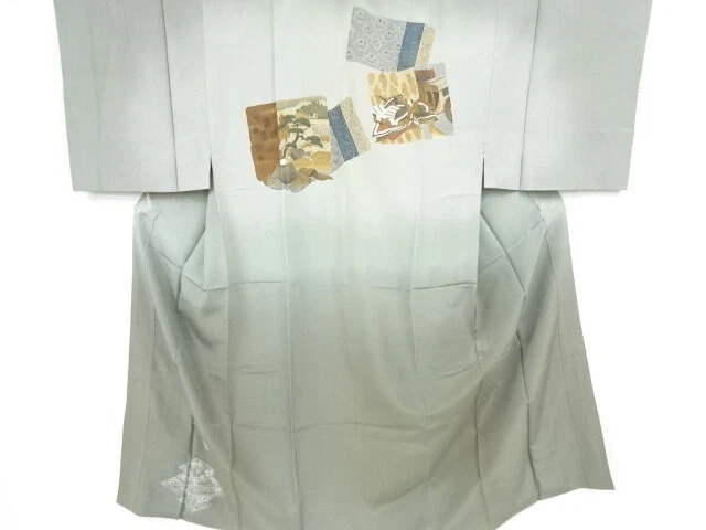 09834# Japanese Kimono / Antique Mens Juban / People In The Past