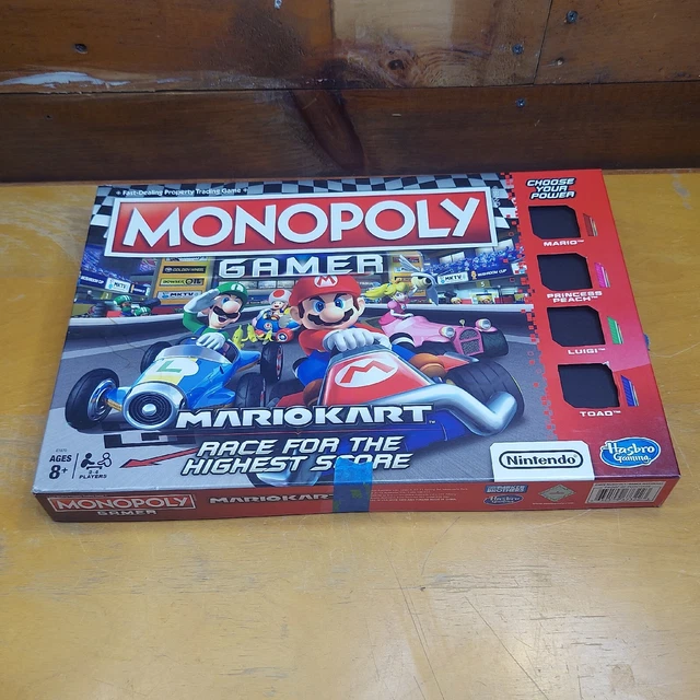 NINTENDO MONOPOLY GAMER Mario Kart Board Game Complete 24 Players Used