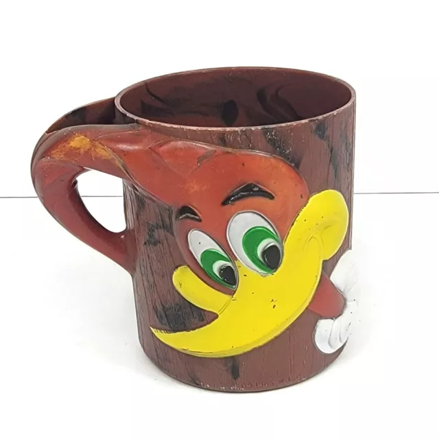 Vintage Woody Woodpecker Cup 1960s Plastic Collectible Mug Cartoon