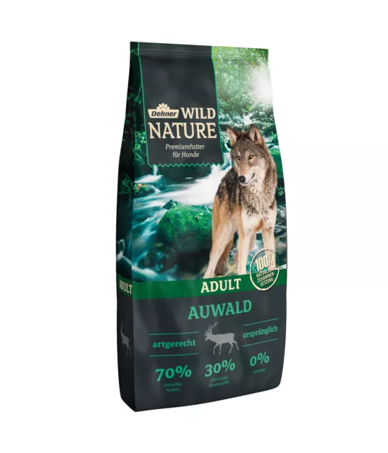 Hundefutter Trockenfutter Auwald Adult getreidefrei Geflügel Wild 12 kg, Dehner