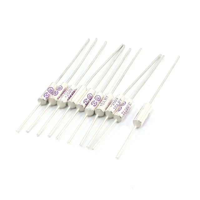 Lot 250 V 10 A 280 C Celsius Température Coupe Circuit Fusible thermique