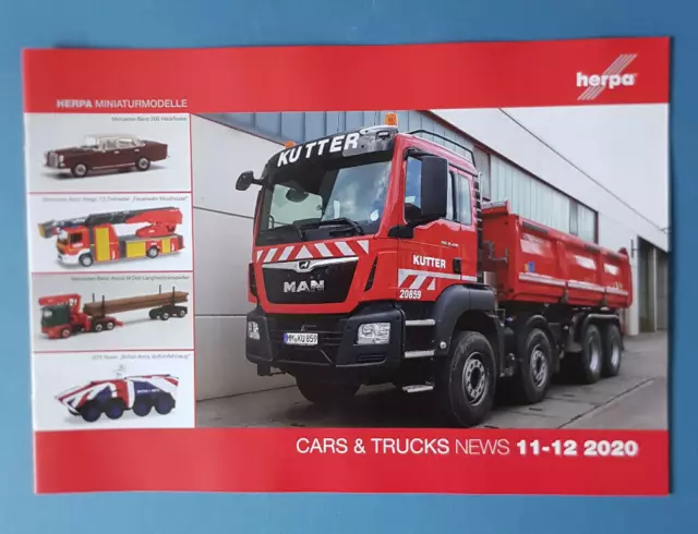 Herpa Prospekt Cars & Trucks News und Wings News 11-12 2020 NEU