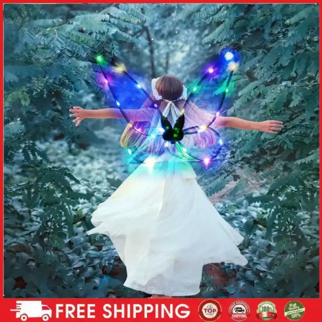 Fairy Wings per bambini ragazze donne, dress up scintillante puro gel