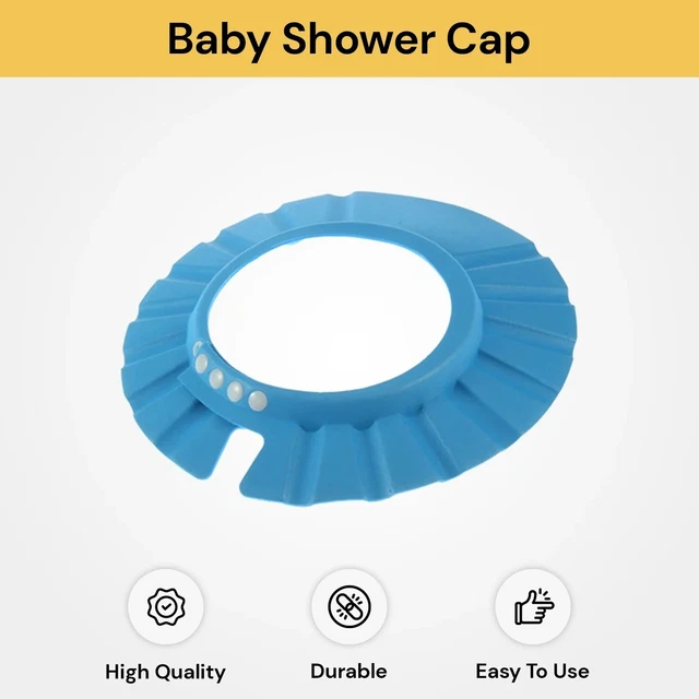 Adjustable Baby SHOWER HEAD CAP Kids Children Bath Shampoo SHIELD HAT Wash Hair