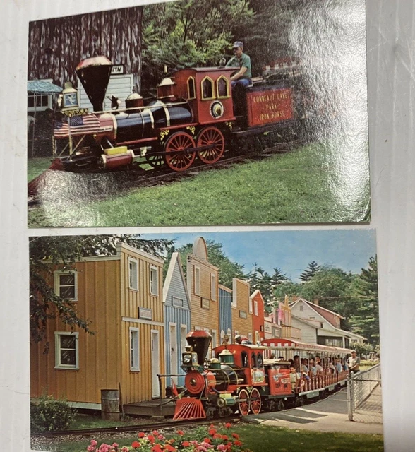 2 POSTCARD CONNEAUT Lake Amusement Park PA Pennsylvania Miniature
