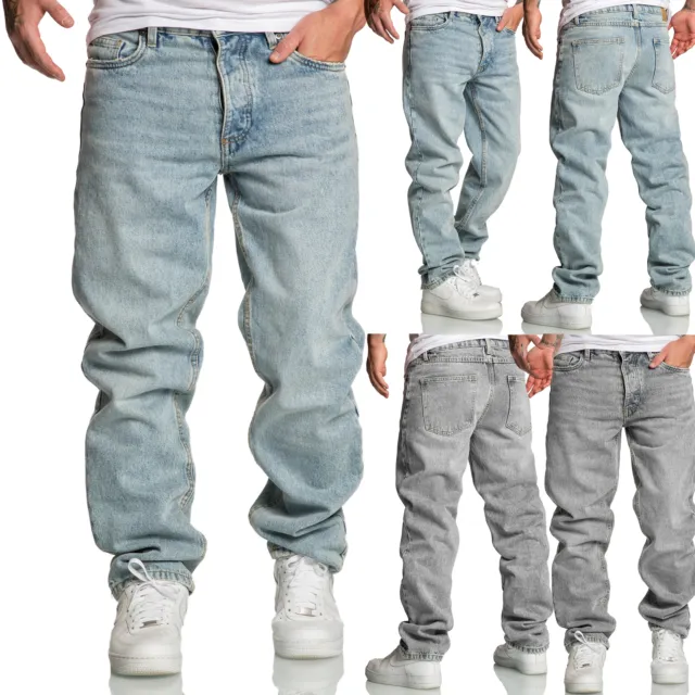 Herren Loose-Fit 90s Denim Jeans Hose Straight Baggy 7025