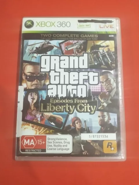 GTA Grand Theft Auto Liberty City Xbox 360 Video GAME Manual