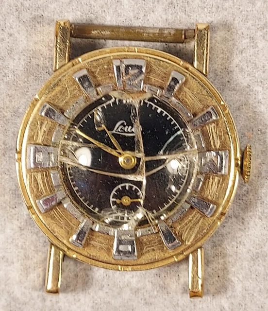 K Riare Watch RARE VINTAGE LOUIS Swiss Ladies Wind Up Watch 10 k Gold Plated for ...