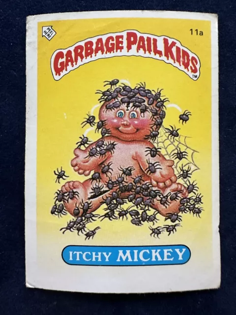 Garbage Pail Kids UK Series 1 Itchy Mickey 11a Topps Rare from the 80's