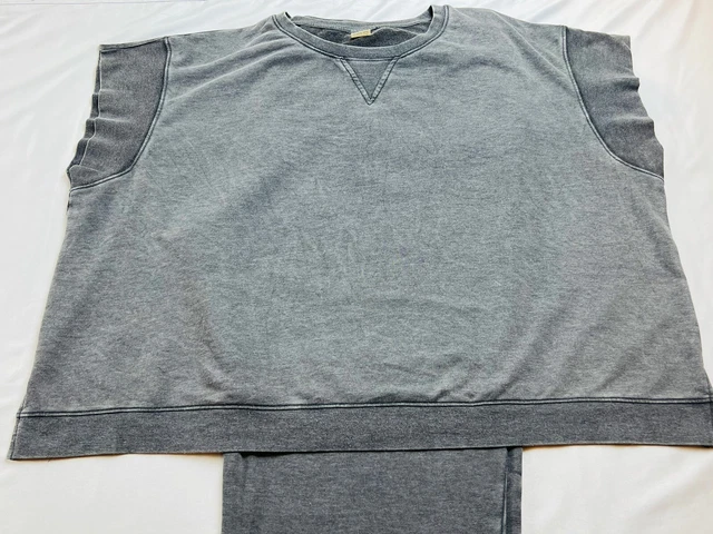 Terra & Sky Women's Plus Size 4X Gray 2-Piece Set Top Pants