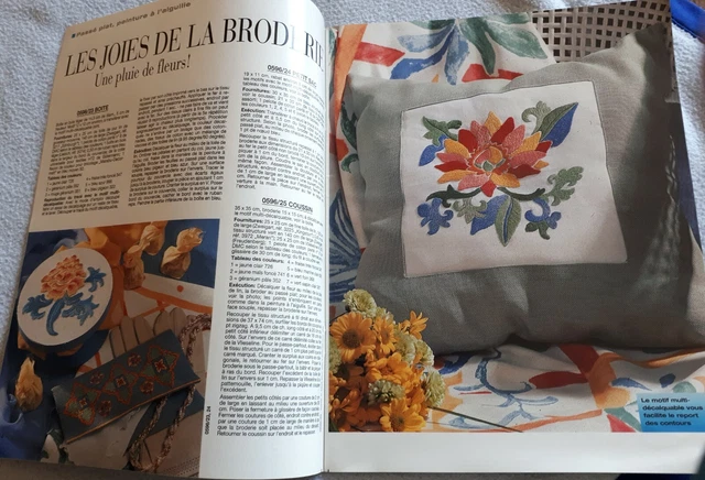 Magazine Burda Surpiqûres Décoratives 1997 - Motifs Rouges Et Bruns, Occasion