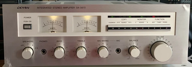 Denon SA-3970 – Ampli Intégré Vintage Japon – Pour Pièces Ou Restauration