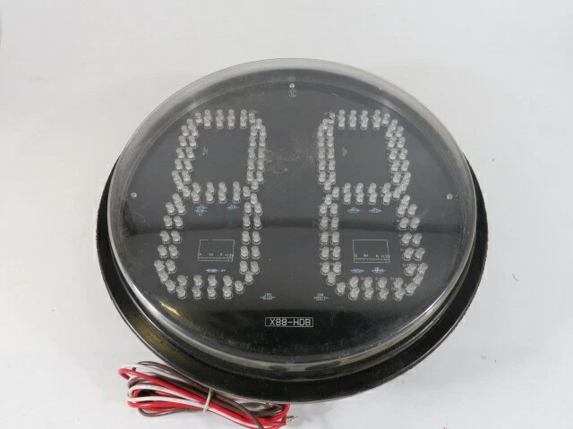 Duralight JXM-200VIER 12” Round Pedestrian Timer 120V 9W 60Hz ! NOP !