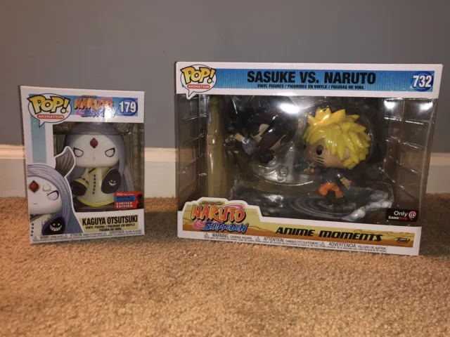 Naruto Shippuden Naruto vs Sasuke Vinyl Figure Anime Moment Funko POP Manga  Rare