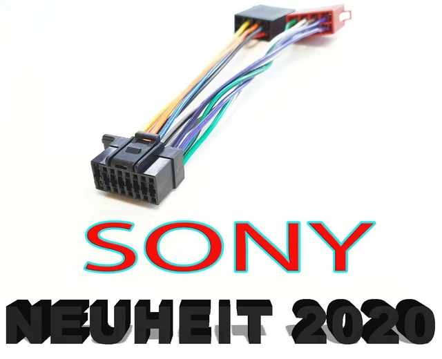 POUR SONY AUTORADIO Câble Adaptateur Radio Prise din Iso de ...