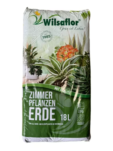 Wilsaflor® Zimmerpflanzenerde + Perlite 18 L auf Palette