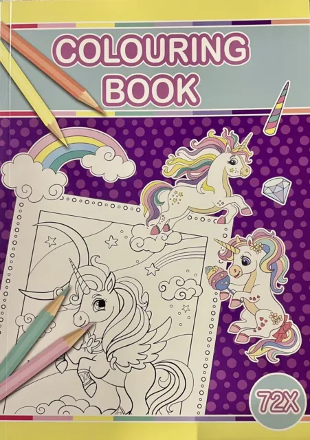 Kinder Malbuch / Colouring Book 72x Malvorlagen DIN A4