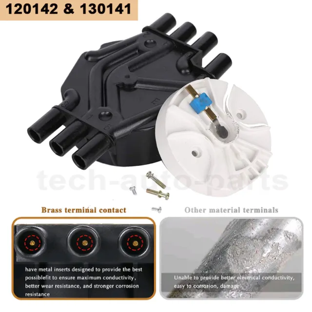 D328A DR474 Ignition Distributor Cap Rotor Kit 120142&130141 for Chevy GMC 96-07